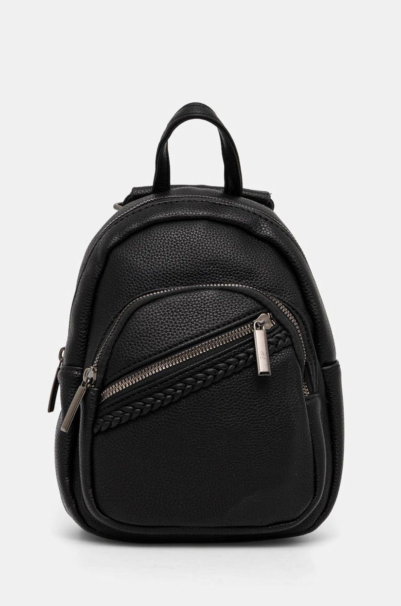 Answear Lab rucsac femei, culoarea negru, mic, neted