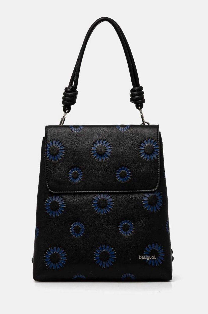 Desigual rucsac AVALON HAMPTON femei, culoarea negru, mic, modelator, 24WAKP07