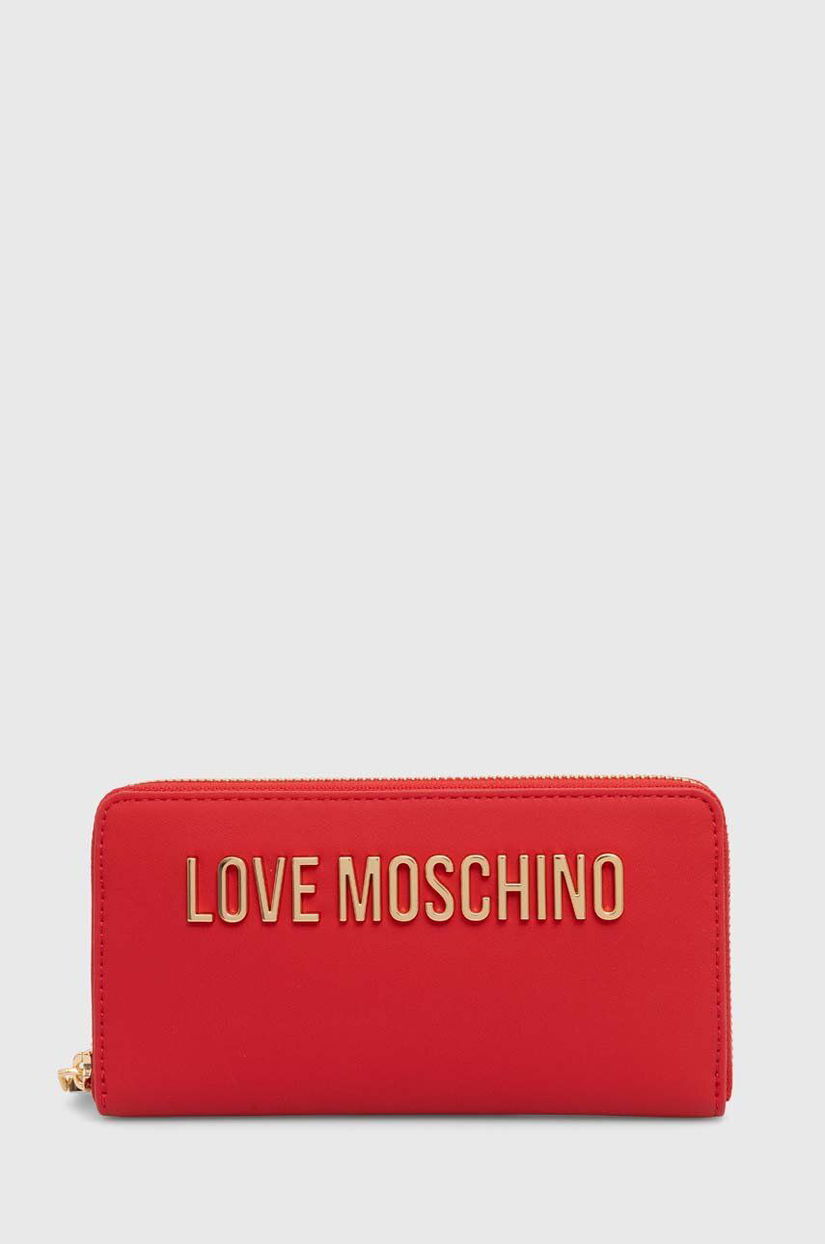 Love Moschino portofel femei, culoarea rosu, JC5611PP1LKD0000