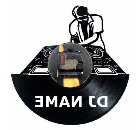 DJ-ceas de perete (personalizabil)