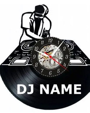 DJ-ceas de perete (personalizabil)