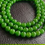 Margele jad verde sfere 6 mm - sirag 18 cm