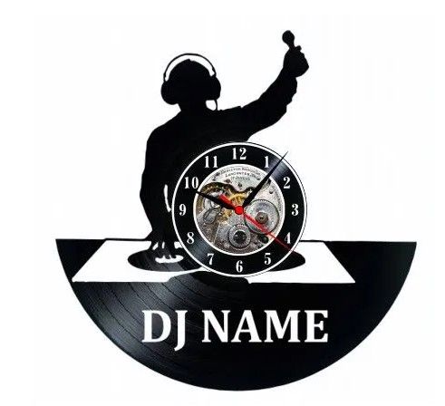 DJ-ceas de perete (personalizabil)