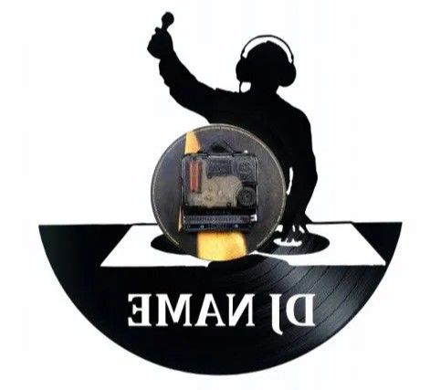 DJ-ceas de perete (personalizabil)