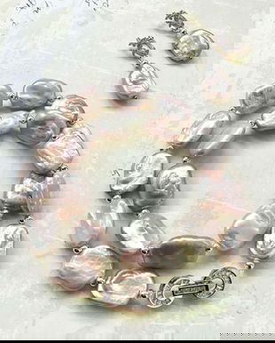 Colier perle baroc lila prafuit