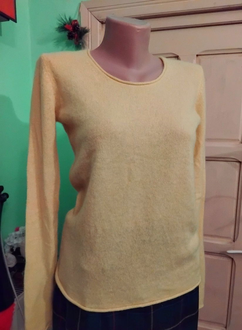 Bluza casmir galben lemon