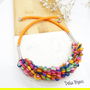 Colier handmade unicat - sidef multicolor (cod1136)