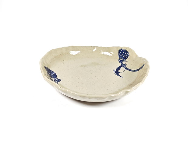 Farfurie Blue Birdie din ceramica