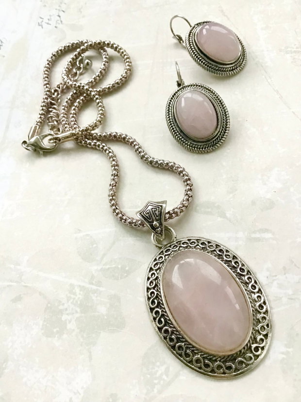 Set vintage cuart roz