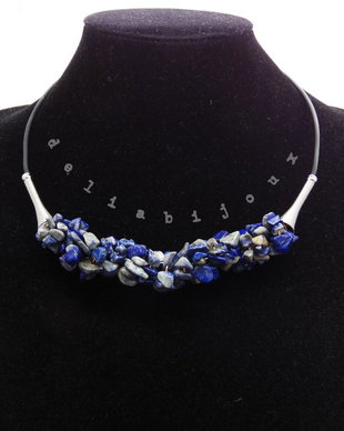 Colier handmade unicat - lapis lazuli (cod1137)