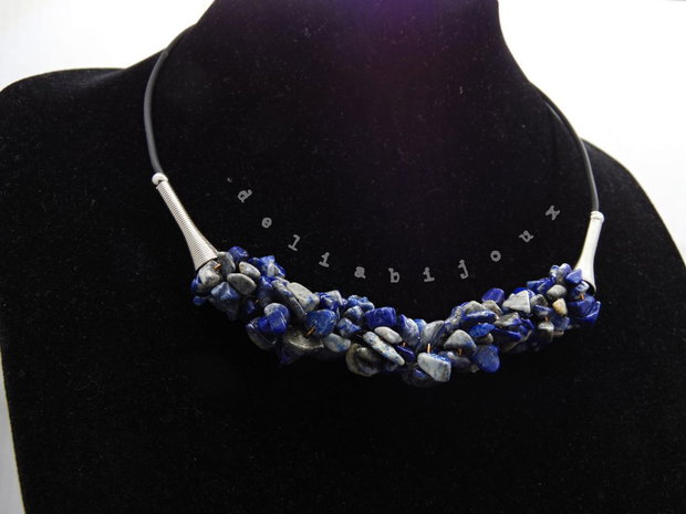 Colier handmade unicat - lapis lazuli (cod1137)