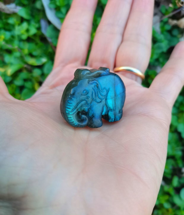 Inel Labradorit elefant si Argint 925 - IN1453 - Inel gri argintiu, inel albastru reglabil, cadou romantic, cadou sotie, inel cadou, bijuterii cadou, bijuterii labradorit, inel elefant, cristale vindecatoare, cristale de colectie