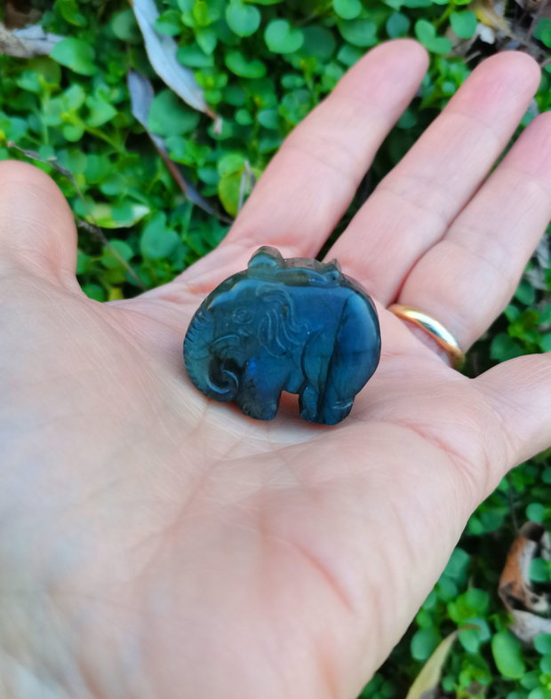 Inel Labradorit elefant si Argint 925 - IN1453 - Inel gri argintiu, inel albastru reglabil, cadou romantic, cadou sotie, inel cadou, bijuterii cadou, bijuterii labradorit, inel elefant, cristale vindecatoare, cristale de colectie