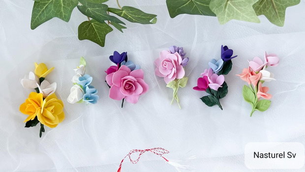 Brose martisor: Flori