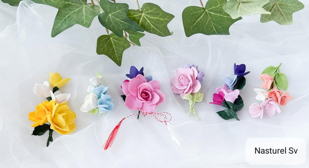 Brose martisor: Flori