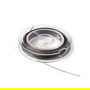 Fir tiger tail, otel inoxidabil siliconat argintiu, 0.38mm (10m) DV.0034