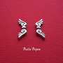 Aripi de inger argintii aprox 3x7.5x21 mm