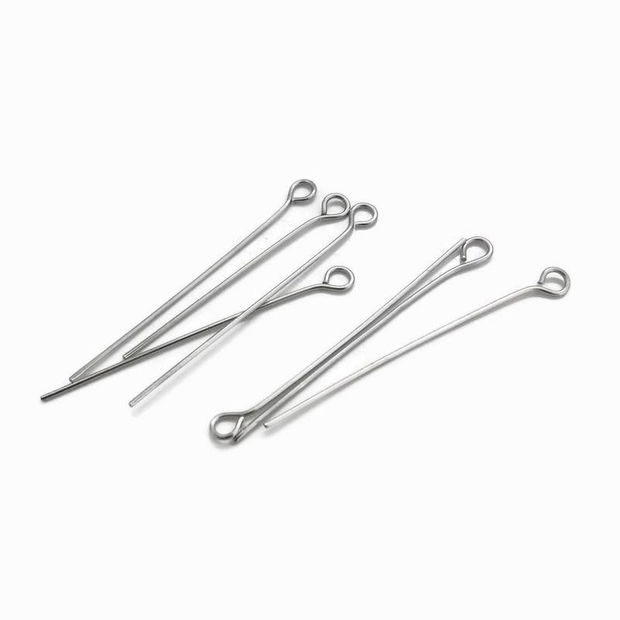 Ace cu bucla, otel inoxidabil 26x0,6mm (10buc)  IN.6011