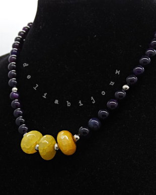 Colier handmade unicat - agate (cod1141)