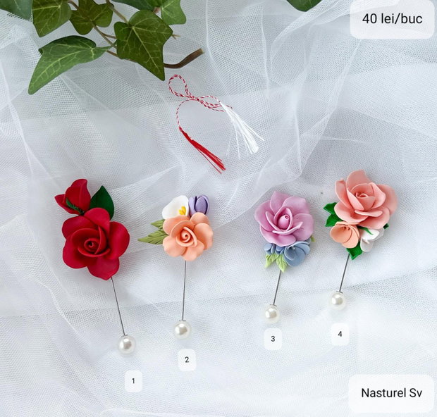 Pin-uri martisor: Flori