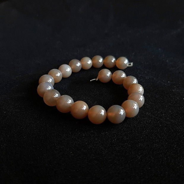 Margele pietre naturale (N01) - Agate gri 8mm (5buc) MG.0150