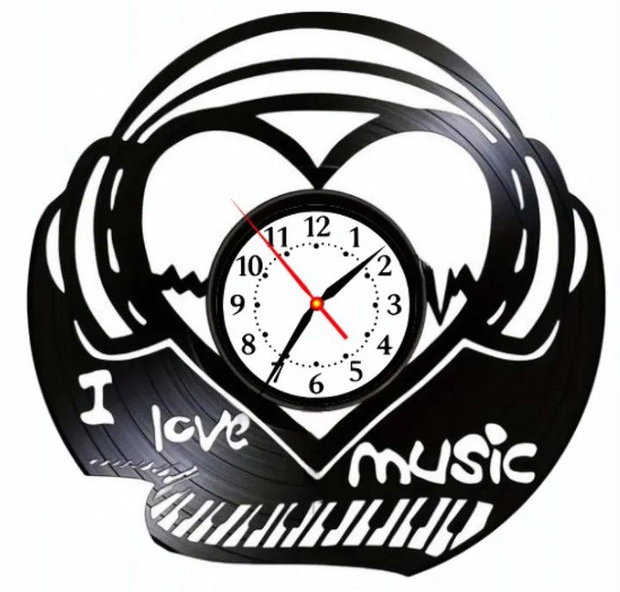 ILOVE MUSIC-ceas de perete