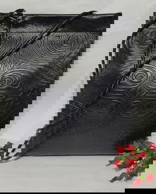 Geanta piele imprimata