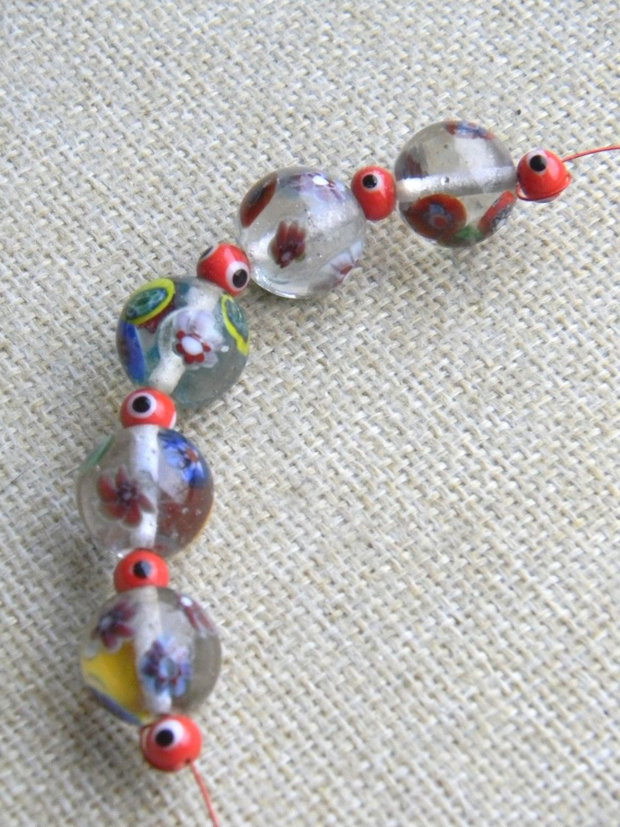 Margele sticla lampwork 11 buc. (M 16)