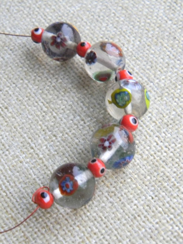 Margele sticla lampwork 11 buc. (M 16)