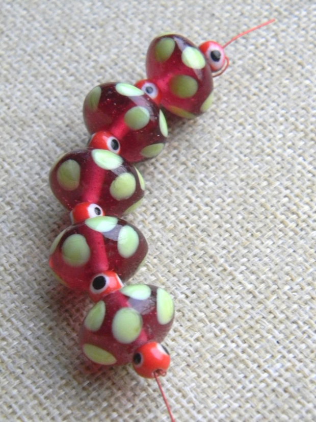 Margele sticla lampwork 11 buc. (M 16)