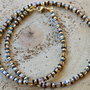 Colier handmade din cristale tip swarovski,hematit si margele toho