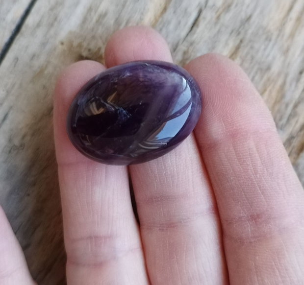 Cabochon ametist, 30*22 mm