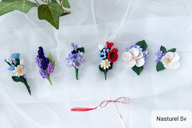Brose martisor: Flori