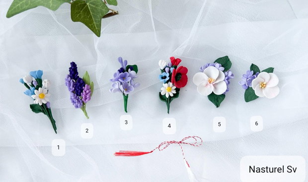 Brose martisor: Flori