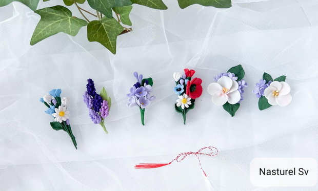 Brose martisor: Flori