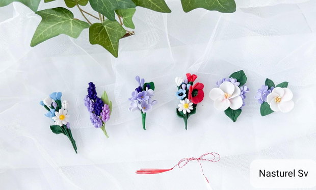 Brose martisor: Flori