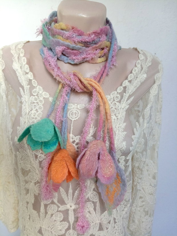 Eșarfă pastel