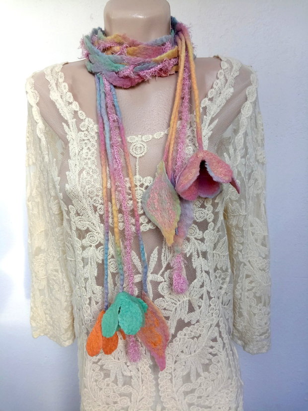 Eșarfă pastel