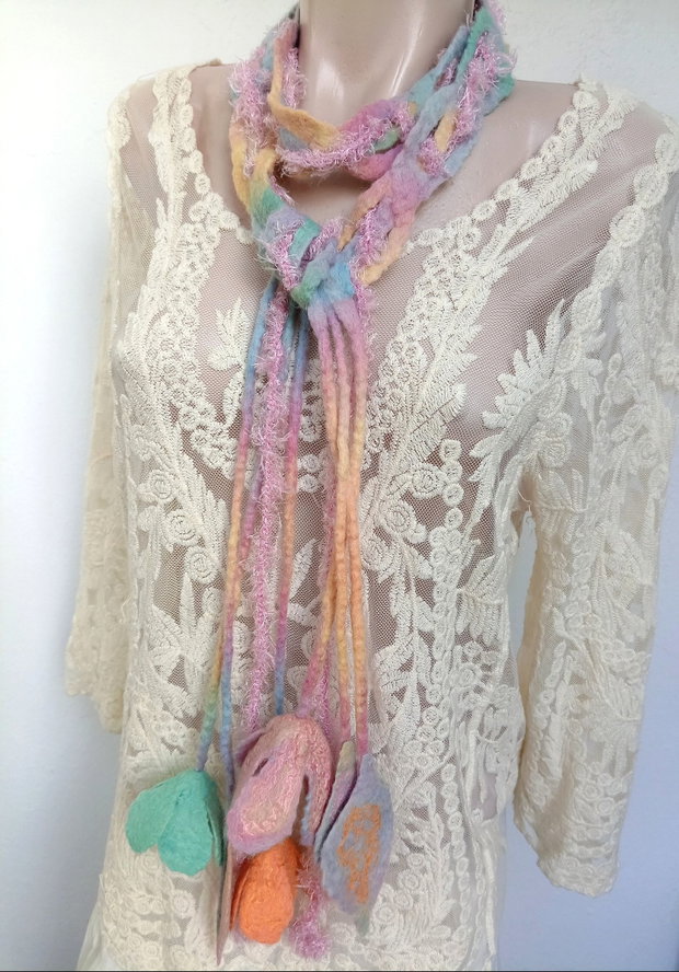 Eșarfă pastel