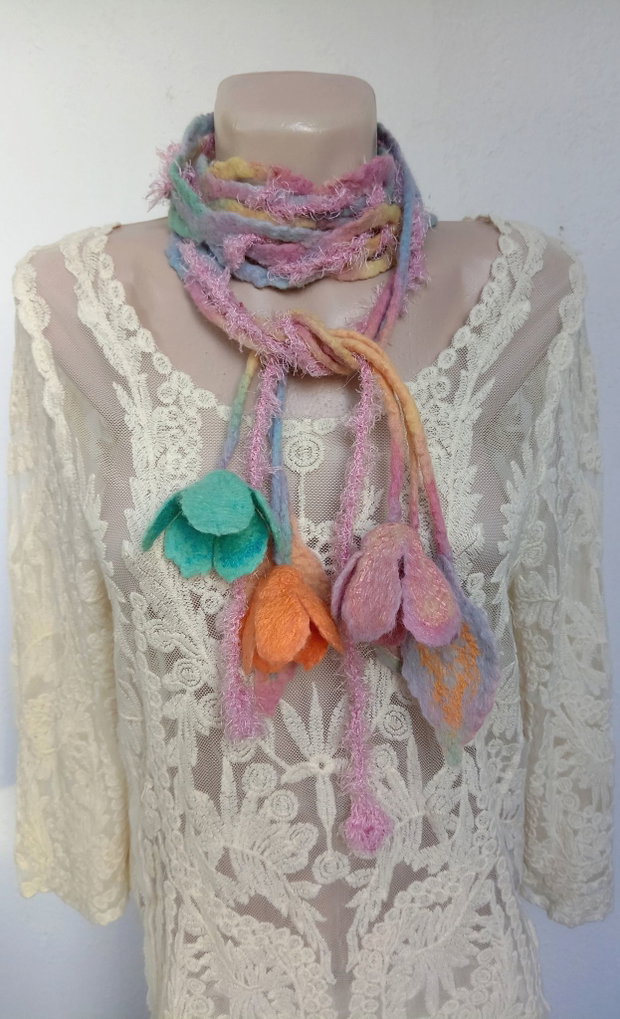 Eșarfă pastel