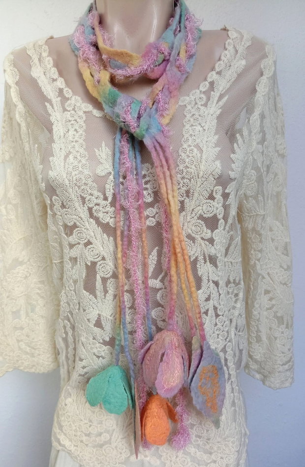 Eșarfă pastel