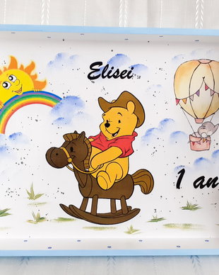 Tavita de mot baietel cu Winnie cow-boy