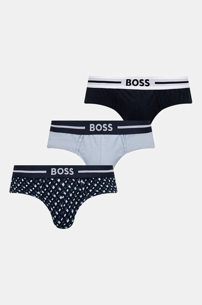 BOSS slip 3-pack barbati, culoarea albastru marin, 50531706