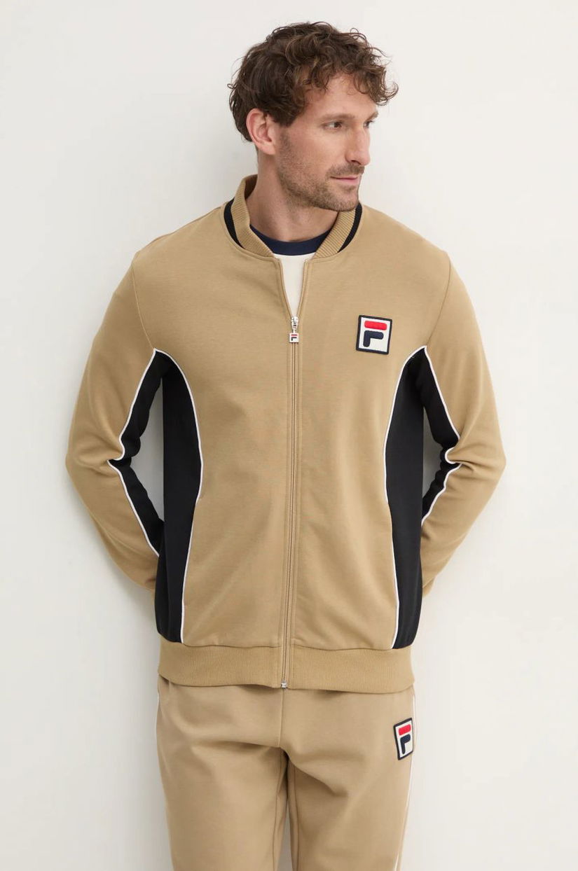 Fila bluza Settanta barbati, culoarea bej, modelator, FAM0645