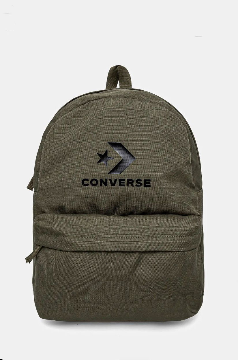 Converse rucsac culoarea verde, mare, neted, 10025485-A13