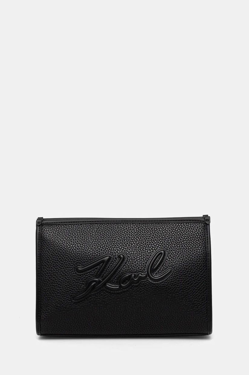 Karl Lagerfeld portfard culoarea negru, A1W32053