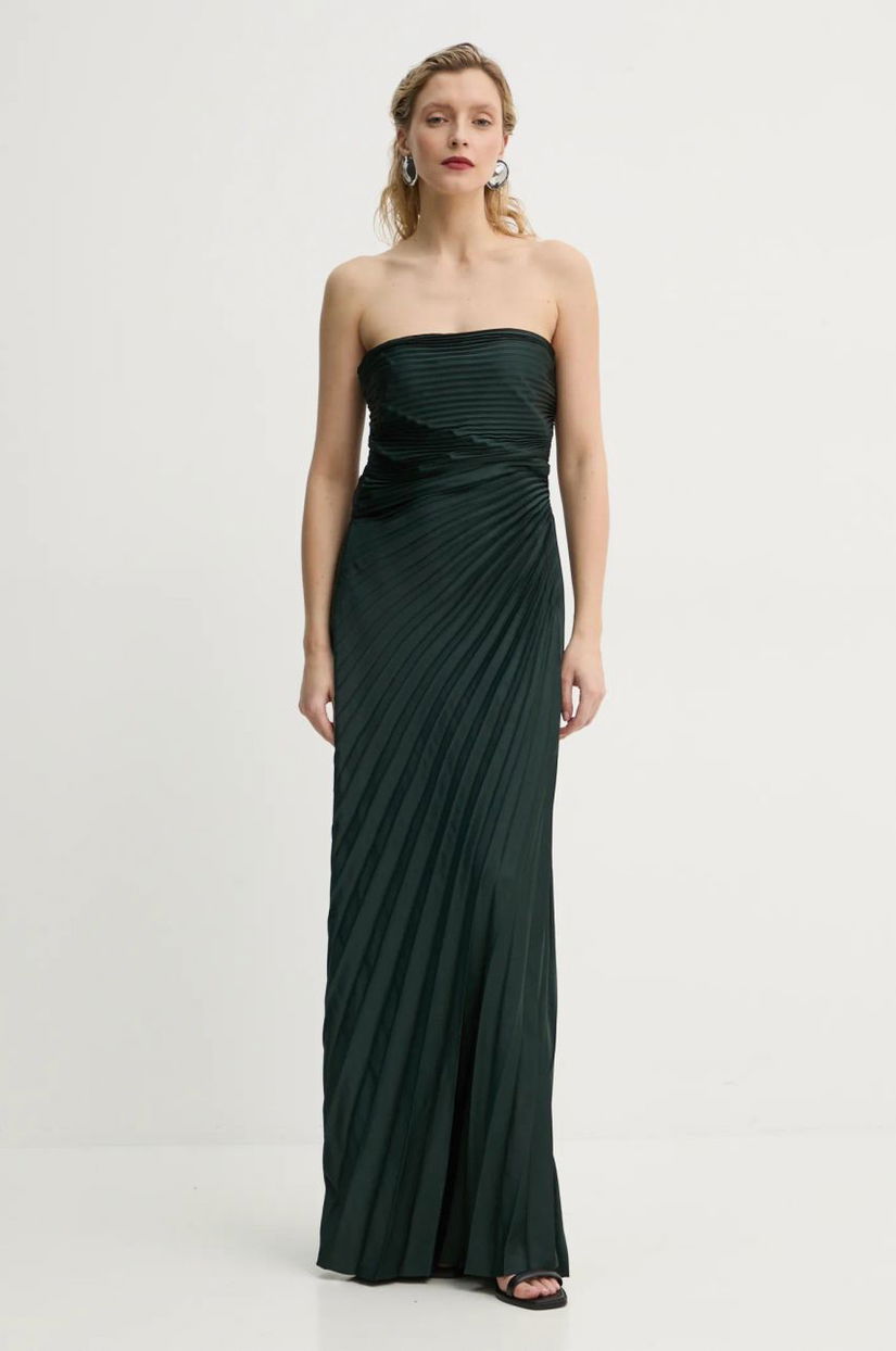 A.L.C. rochie Bianca culoarea verde, maxi, evazati, 6DRES02461