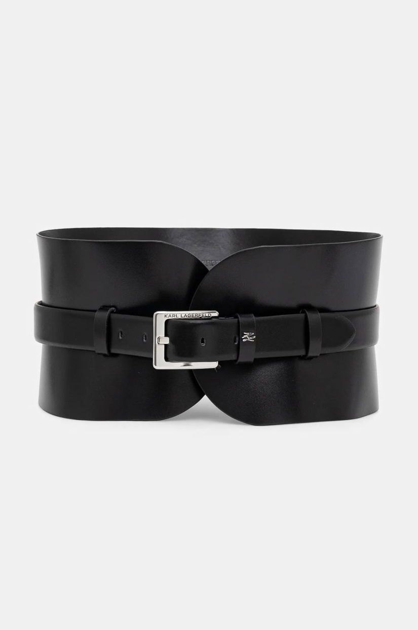 Karl Lagerfeld curea femei, culoarea negru, A1W33063