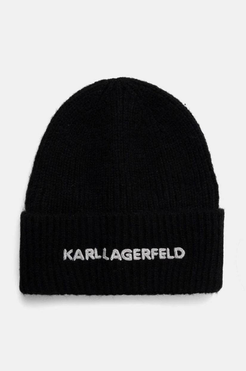 Karl Lagerfeld caciula din amestec de lana culoarea negru, A1W33156