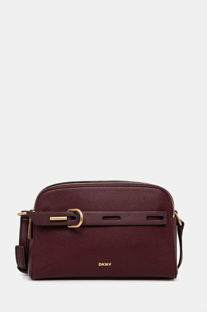 Dkny poseta de piele culoarea bordo, R44EAI69